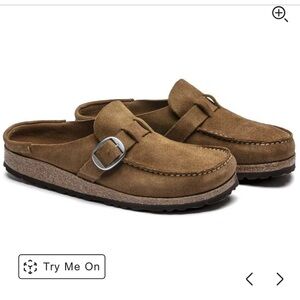 Birkenstock Buckley Clogs Suede Leather size 37 6 6.5